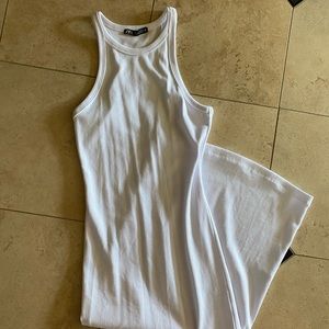 Zara Midi Knit Ribbed Dress